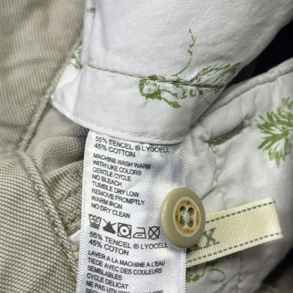 Tommy Bahama Cargo Shorts Mens 36 Beige Lyocell Cotton Canvas‎ Pockets 9